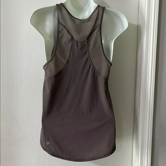 Lululemon Athletica Charcoal Racerback Tank Top - Picture 1 of 5